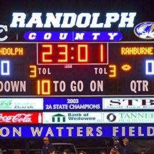 RCHS scoreboard